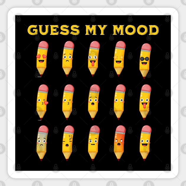 Mood Pencils Magnet by HolidayBug